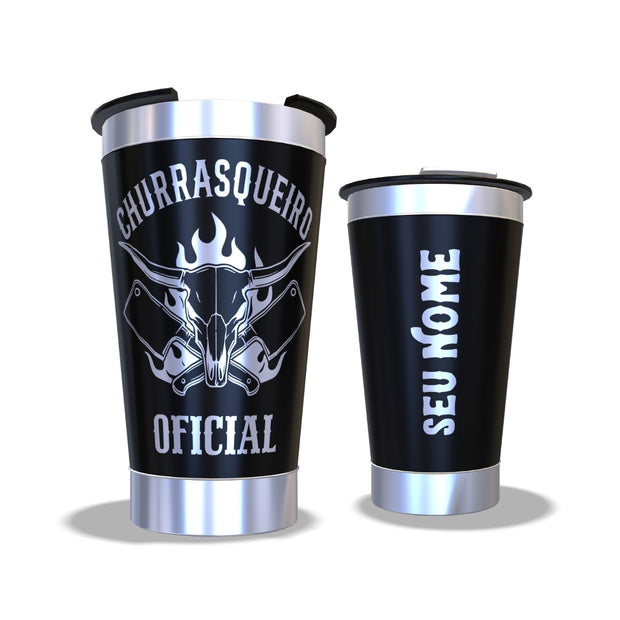 Copo Térmico Personalizado Churrasqueiro Oficial
