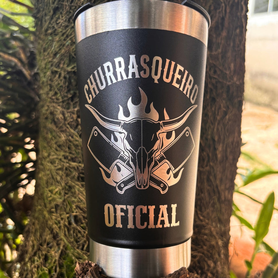 Copo Térmico Personalizado Churrasqueiro Oficial